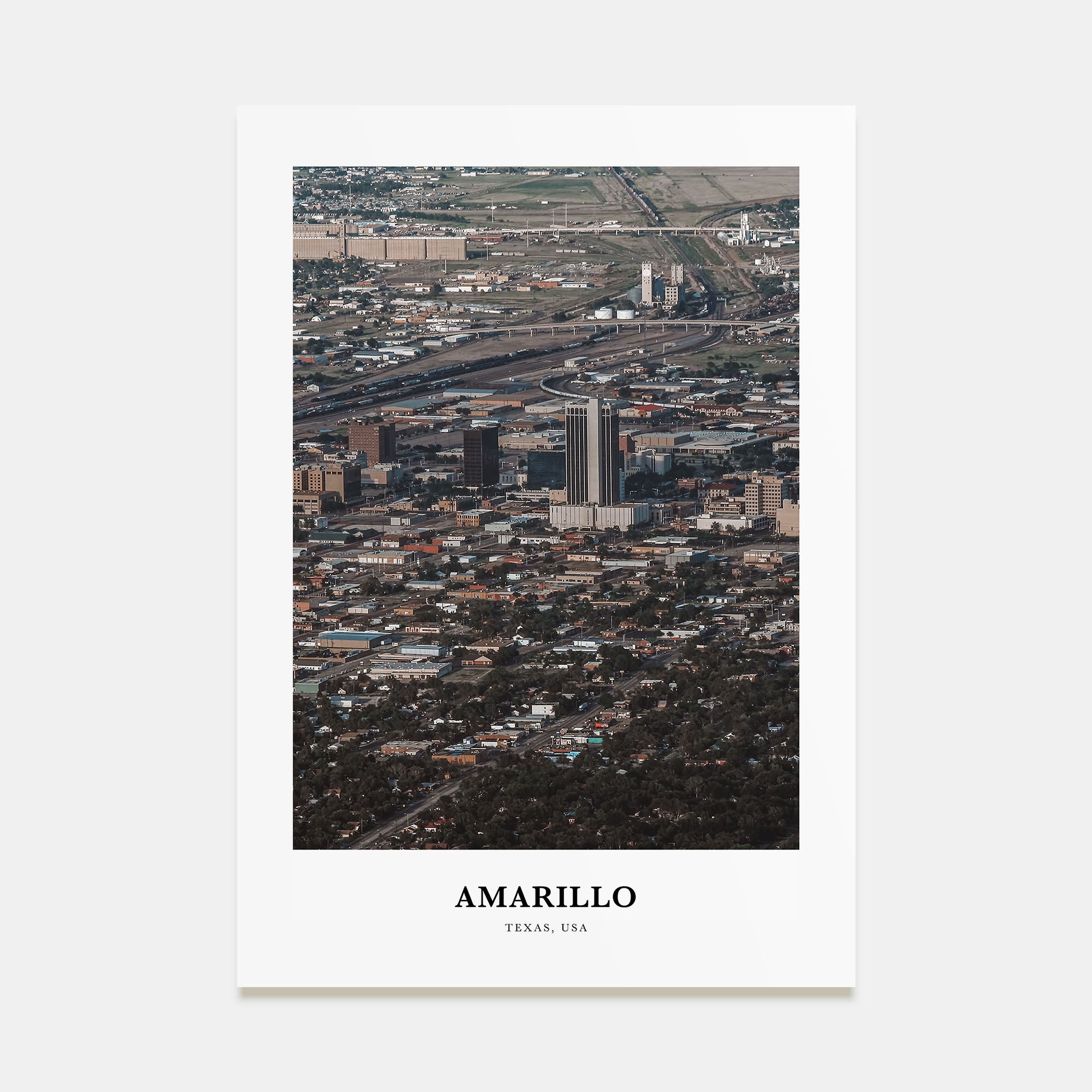 Amarillo Portrait Color Poster