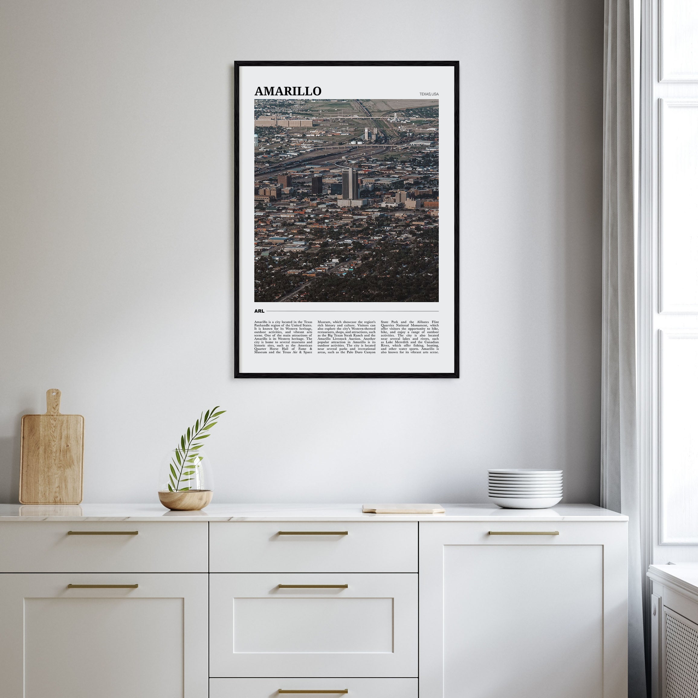 Amarillo Travel Color Poster