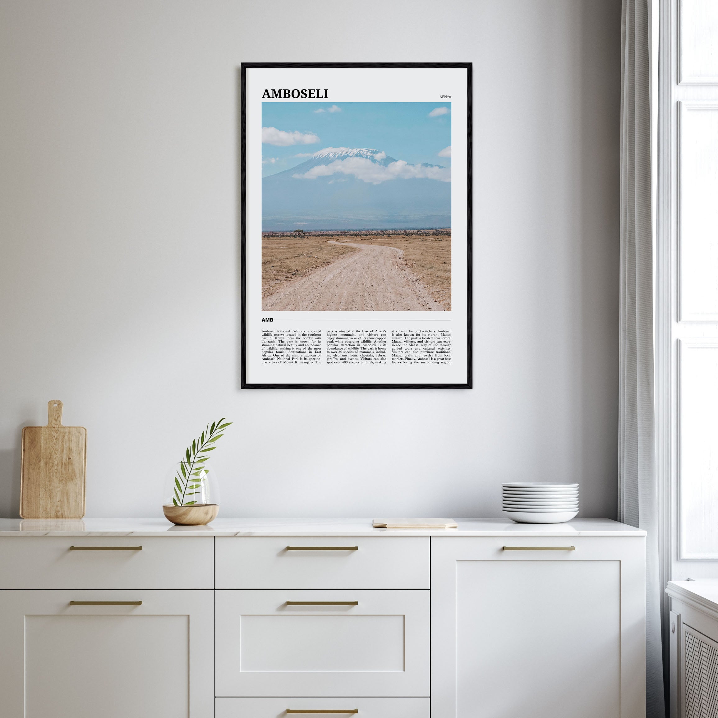 Amboseli Travel Color Poster
