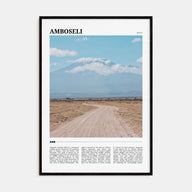 Amboseli Travel Color Poster