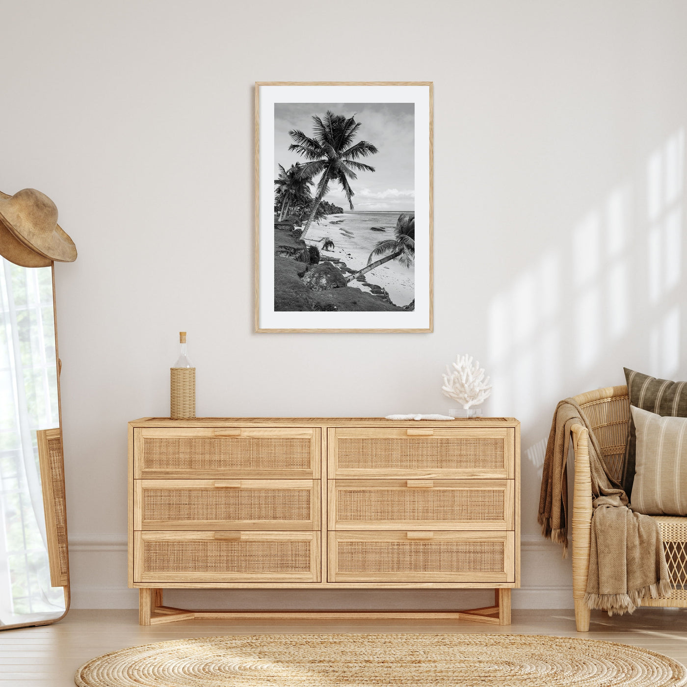 American Samoa Photo B&W Poster