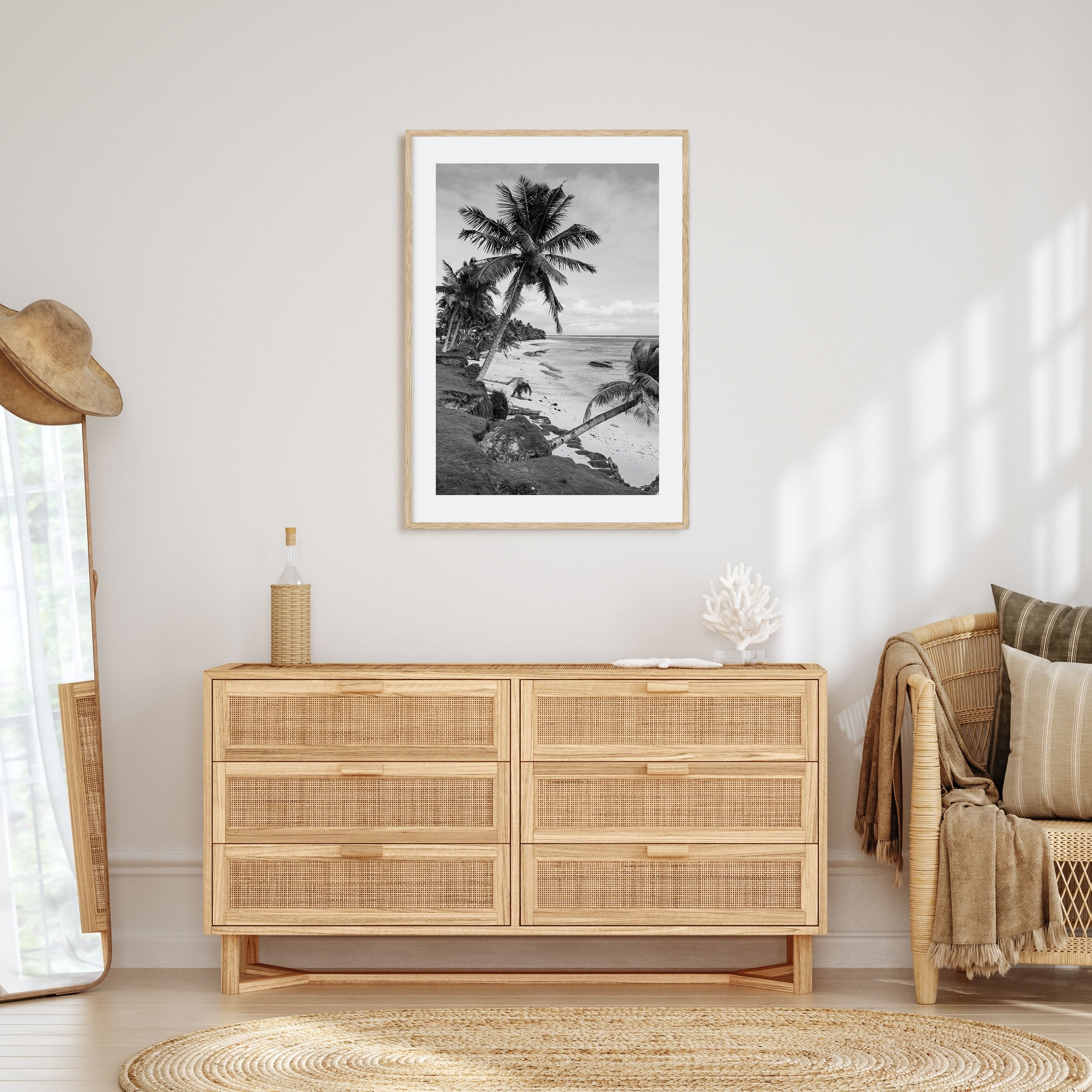 American Samoa Photo B&W Poster