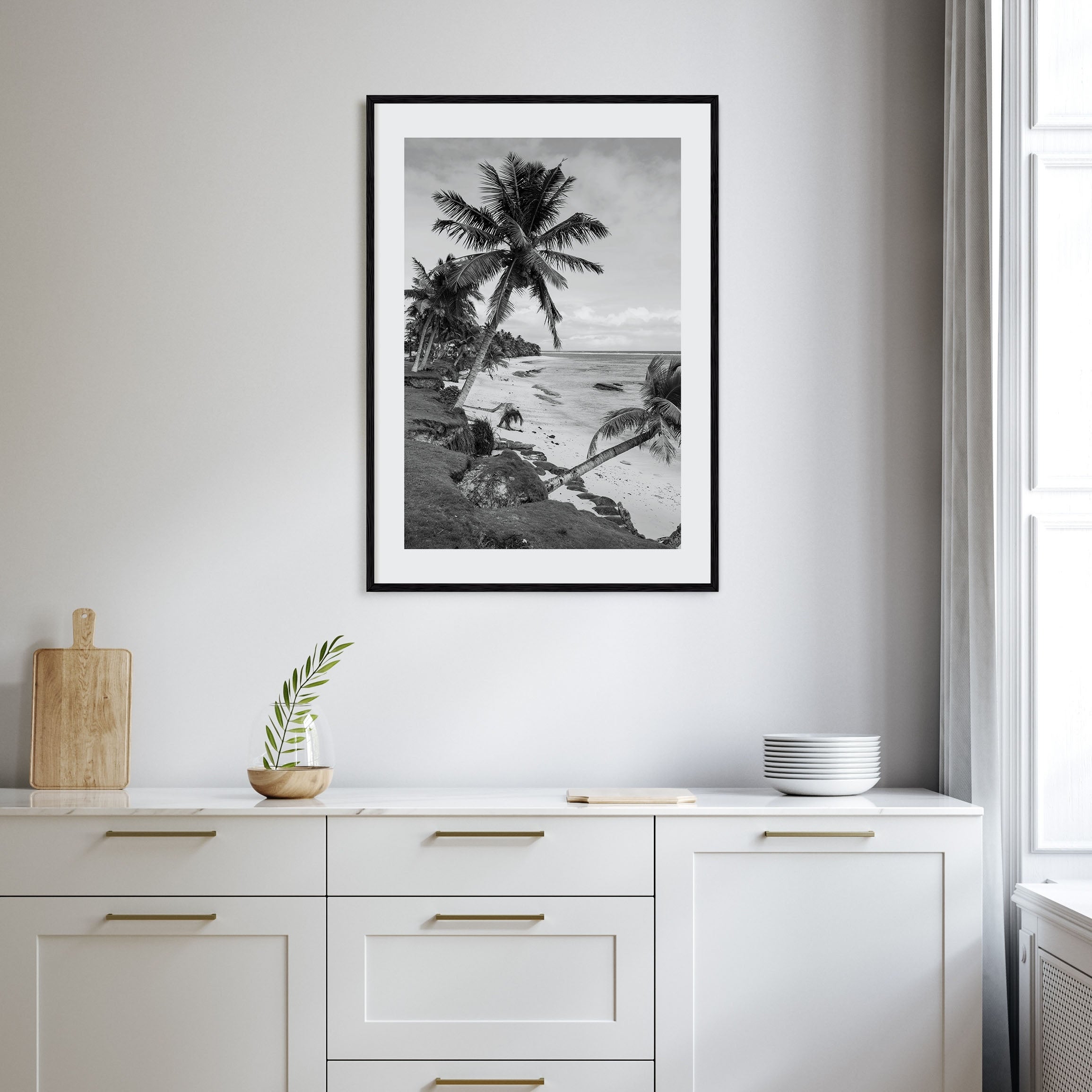 American Samoa Photo B&W Poster
