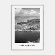 American Samoa Portrait B&W Poster