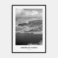 American Samoa Portrait B&W Poster