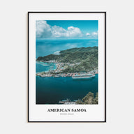 American Samoa Portrait Color Poster