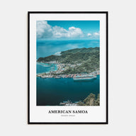 American Samoa Portrait Color Poster