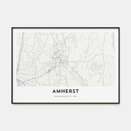 Amherst Map Landscape Poster