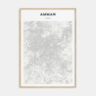 Amman Map Portrait Poster