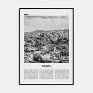 Amman Travel B&W Poster