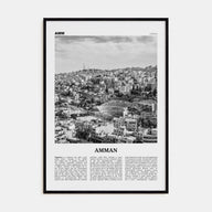 Amman Travel B&W Poster