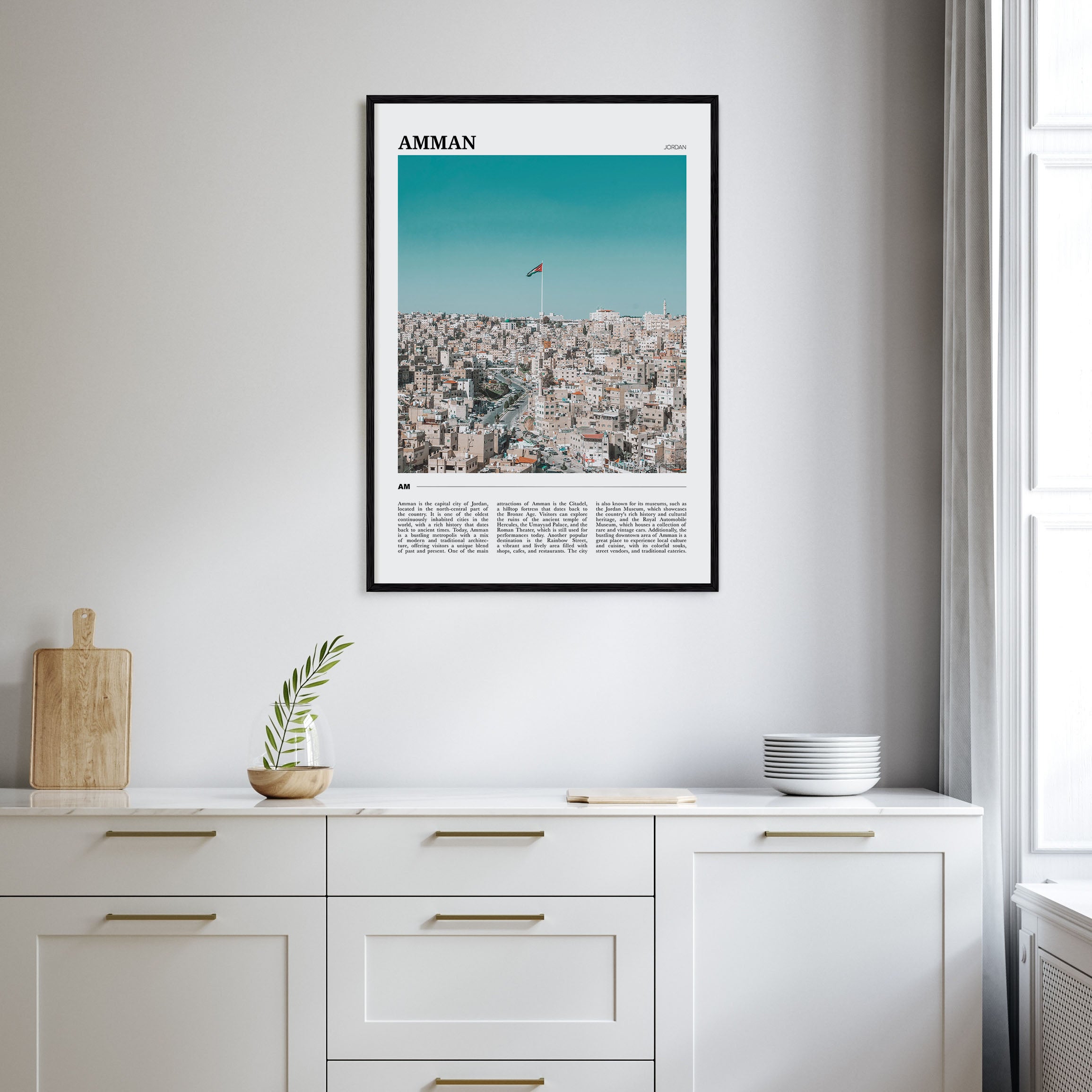Amman Travel Color Poster