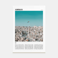 Amman Travel Color Poster
