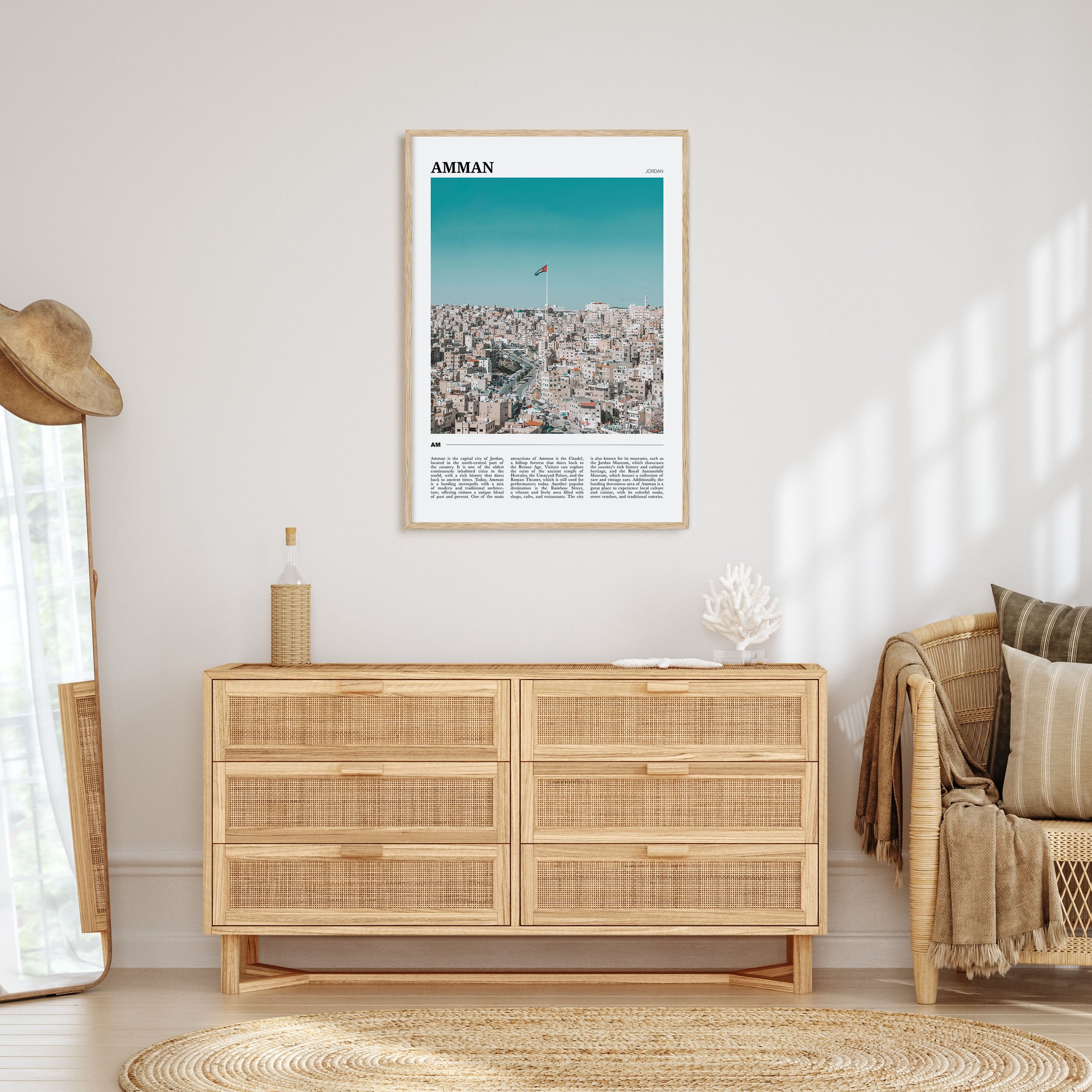 Amman Travel Color Poster