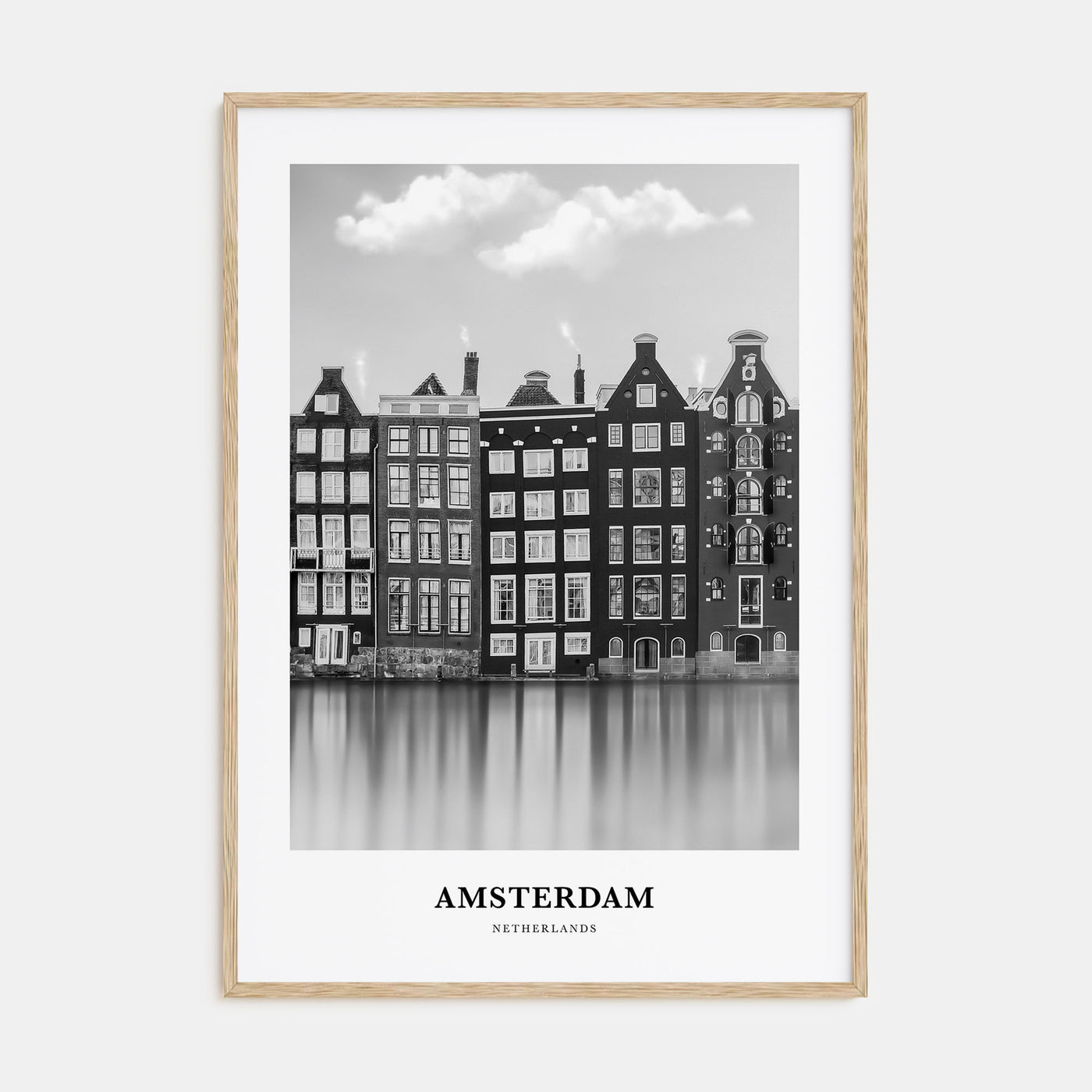 Amsterdam Portrait B&W No 2 Poster