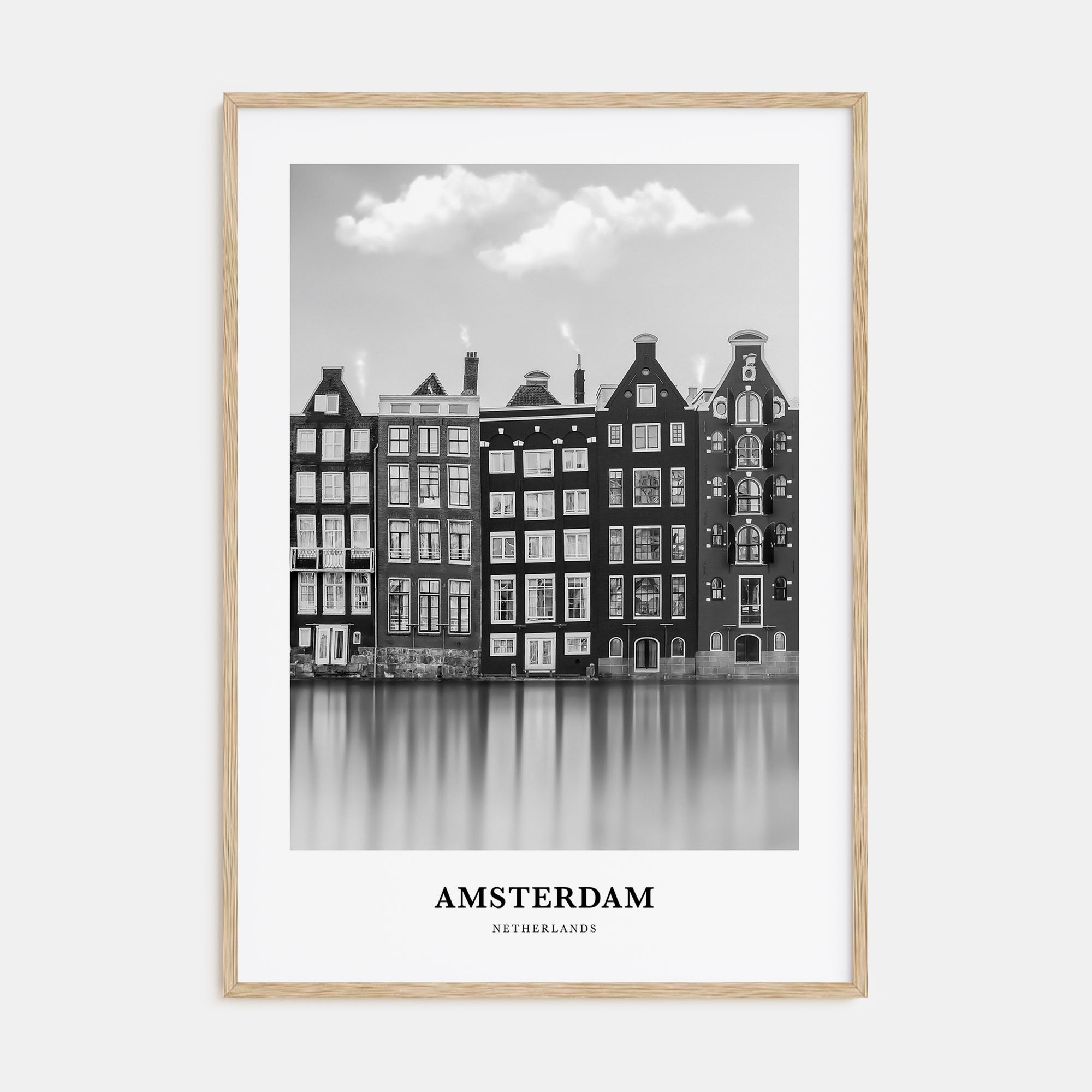 Amsterdam Portrait B&W No 2 Poster