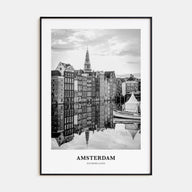 Amsterdam Portrait B&W No 3 Poster