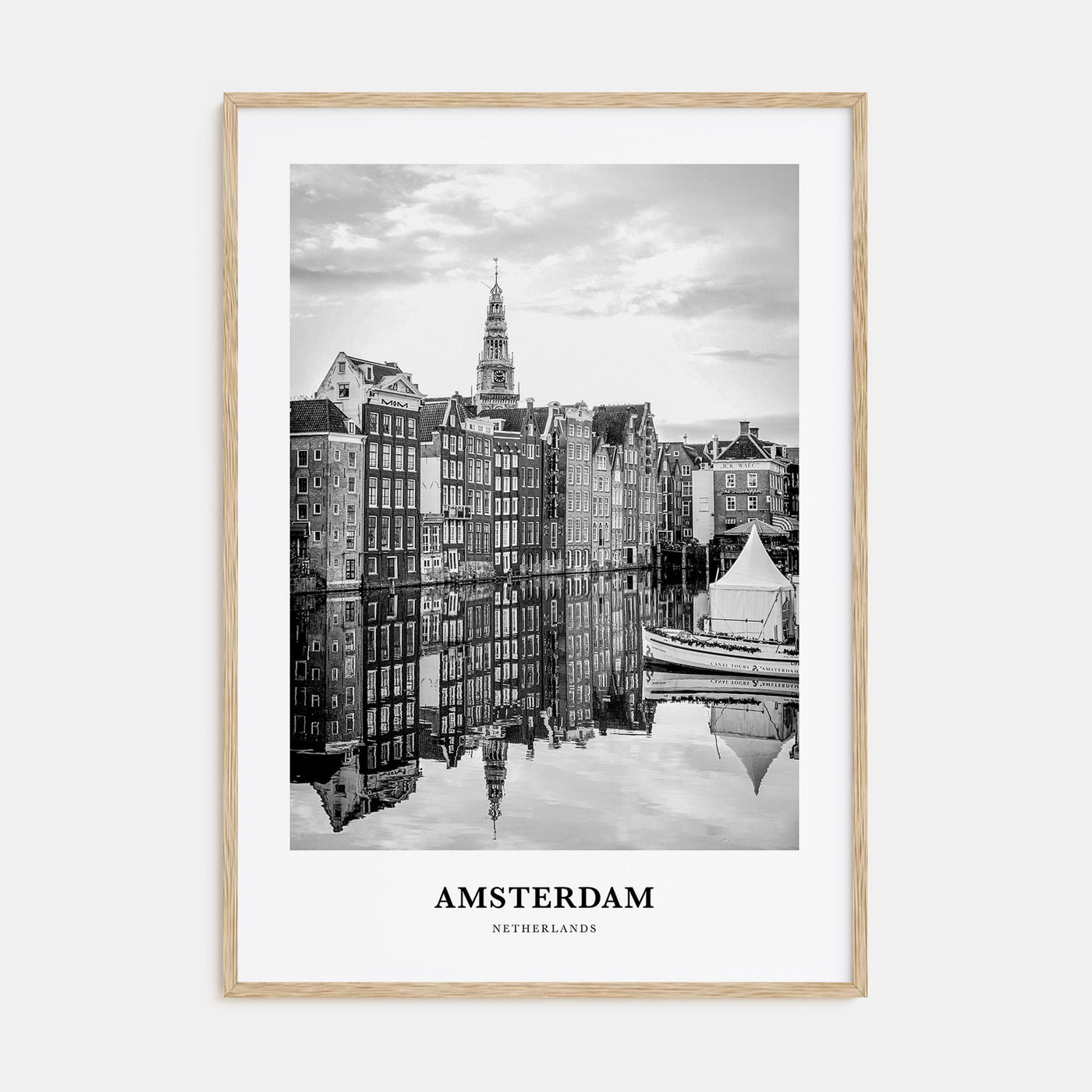 Amsterdam Portrait B&W No 3 Poster