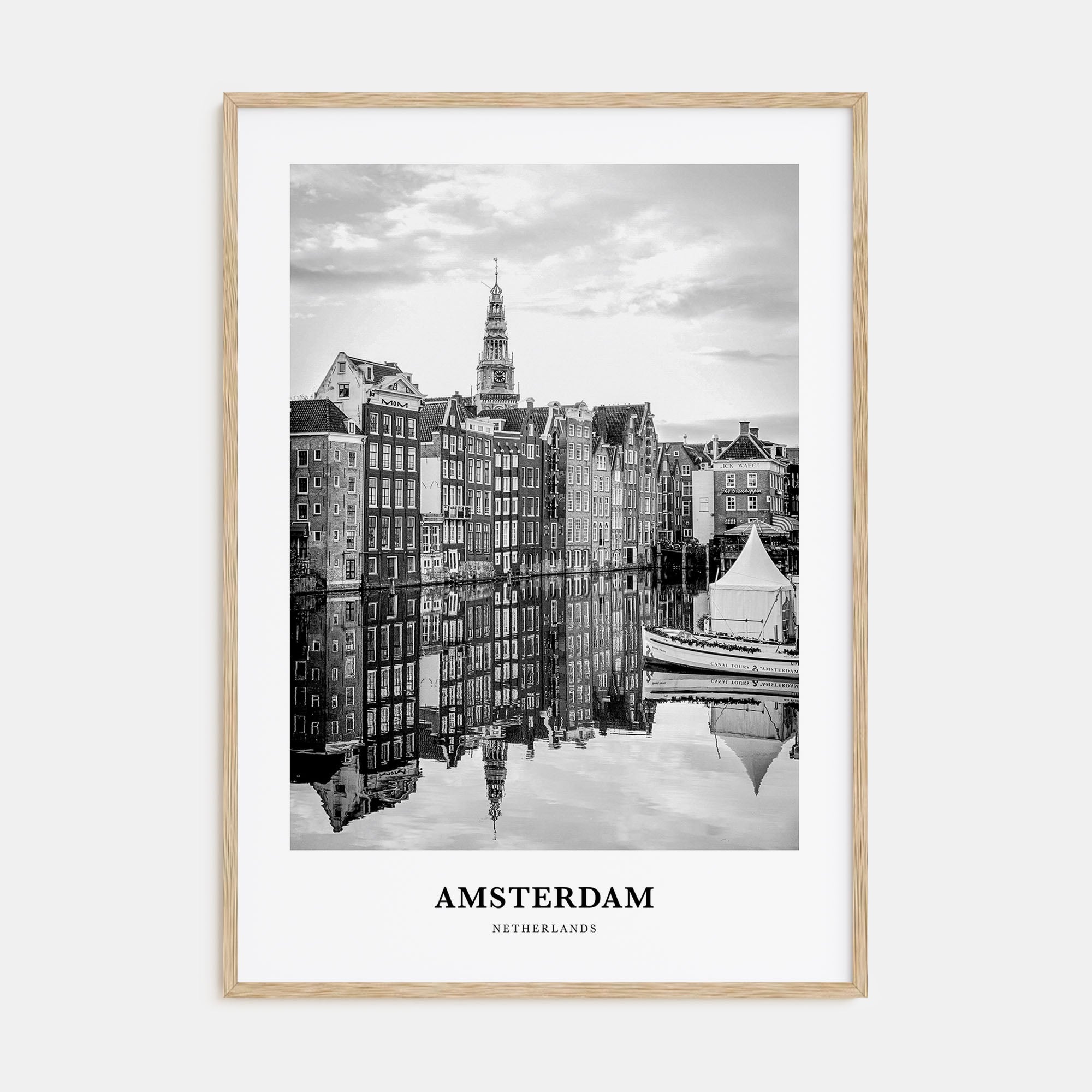 Amsterdam Portrait B&W No 3 Poster