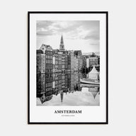 Amsterdam Portrait B&W No 3 Poster