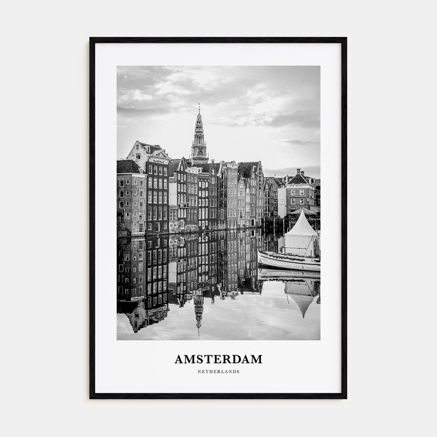 Amsterdam Portrait B&W No 3 Poster