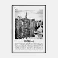 Amsterdam Travel B&W No 3 Poster