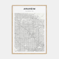 Anaheim Map Portrait Poster
