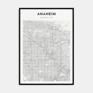 Anaheim Map Portrait Poster
