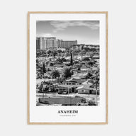 Anaheim Portrait B&W No 1 Poster
