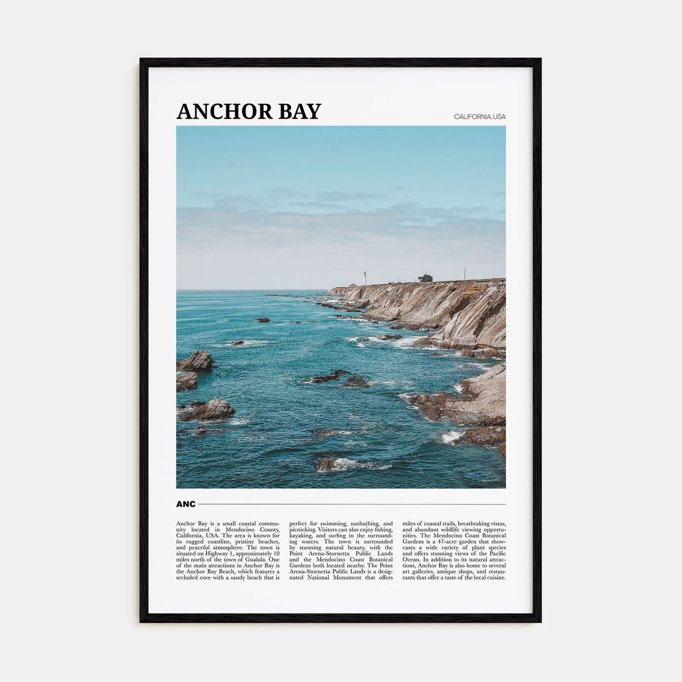 Anchor Bay Travel Color Poster