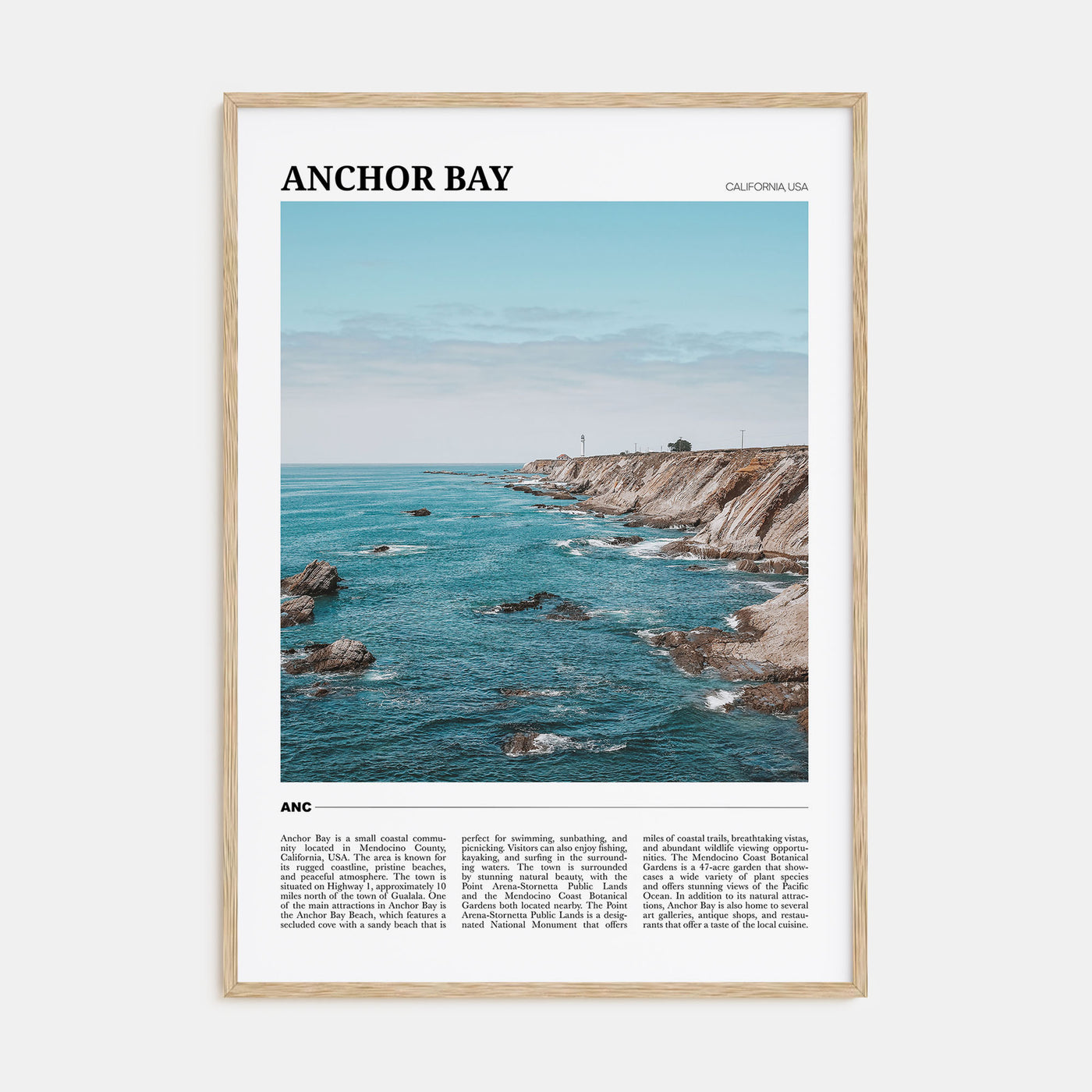 Anchor Bay Travel Color Poster