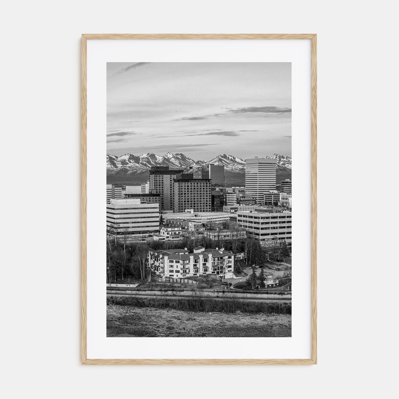 Anchorage Photo B&W Poster