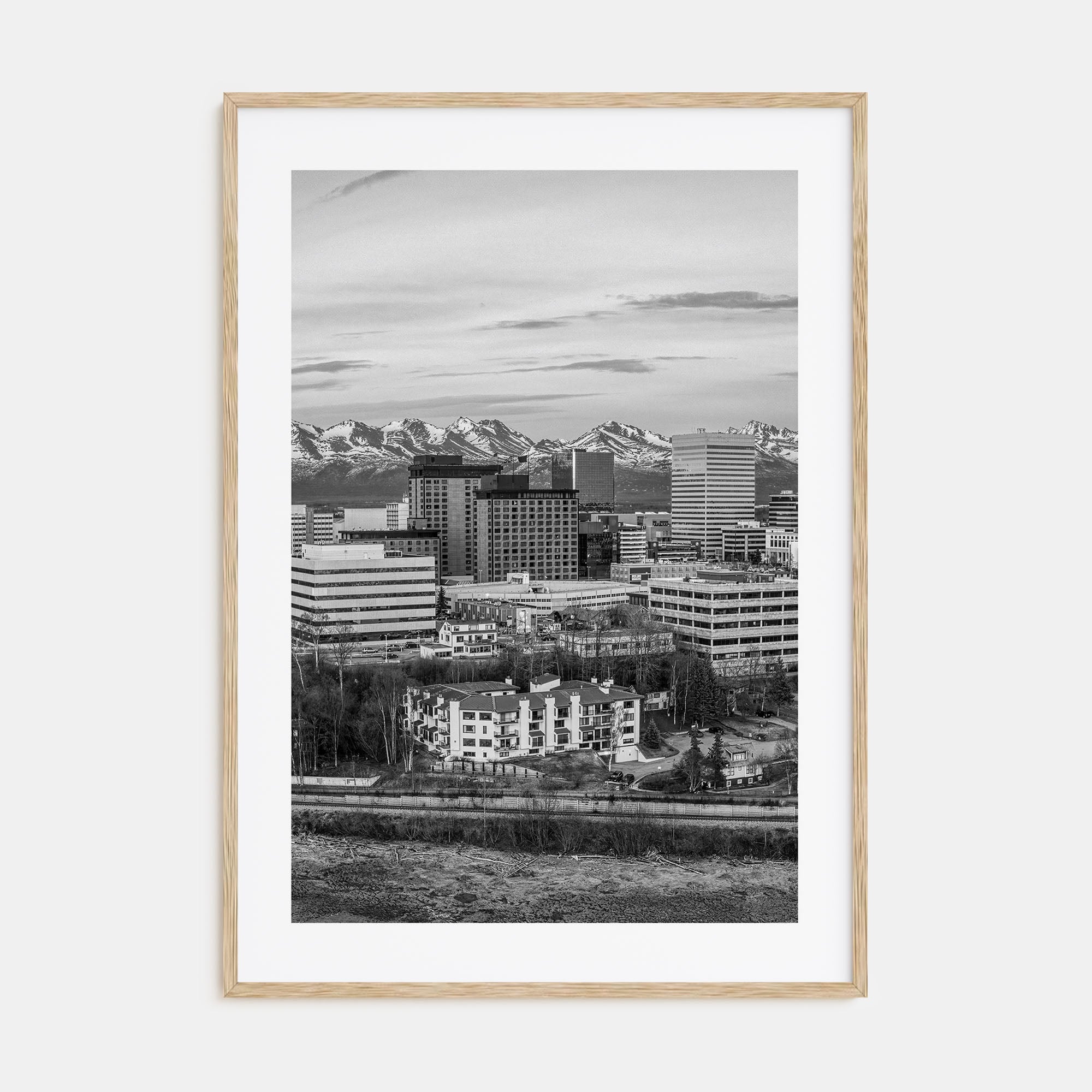 Anchorage Photo B&W Poster