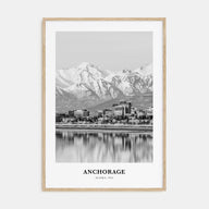 Anchorage Portrait B&W Poster
