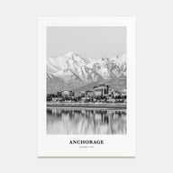 Anchorage Portrait B&W Poster
