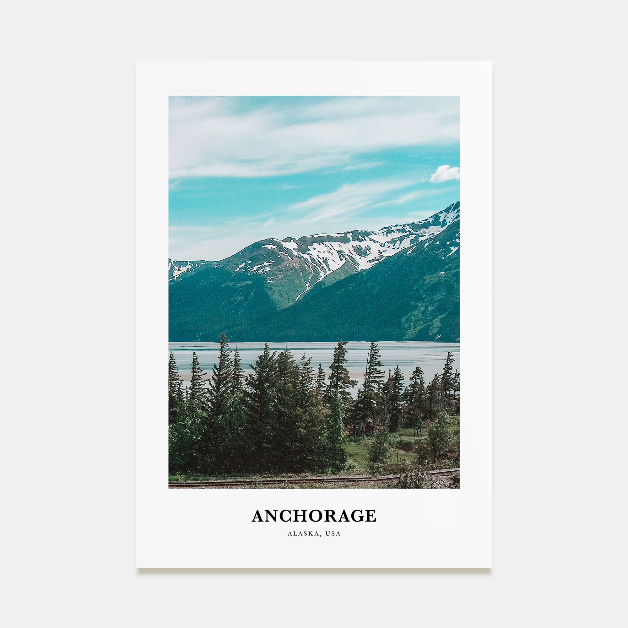 Anchorage Portrait Color Poster