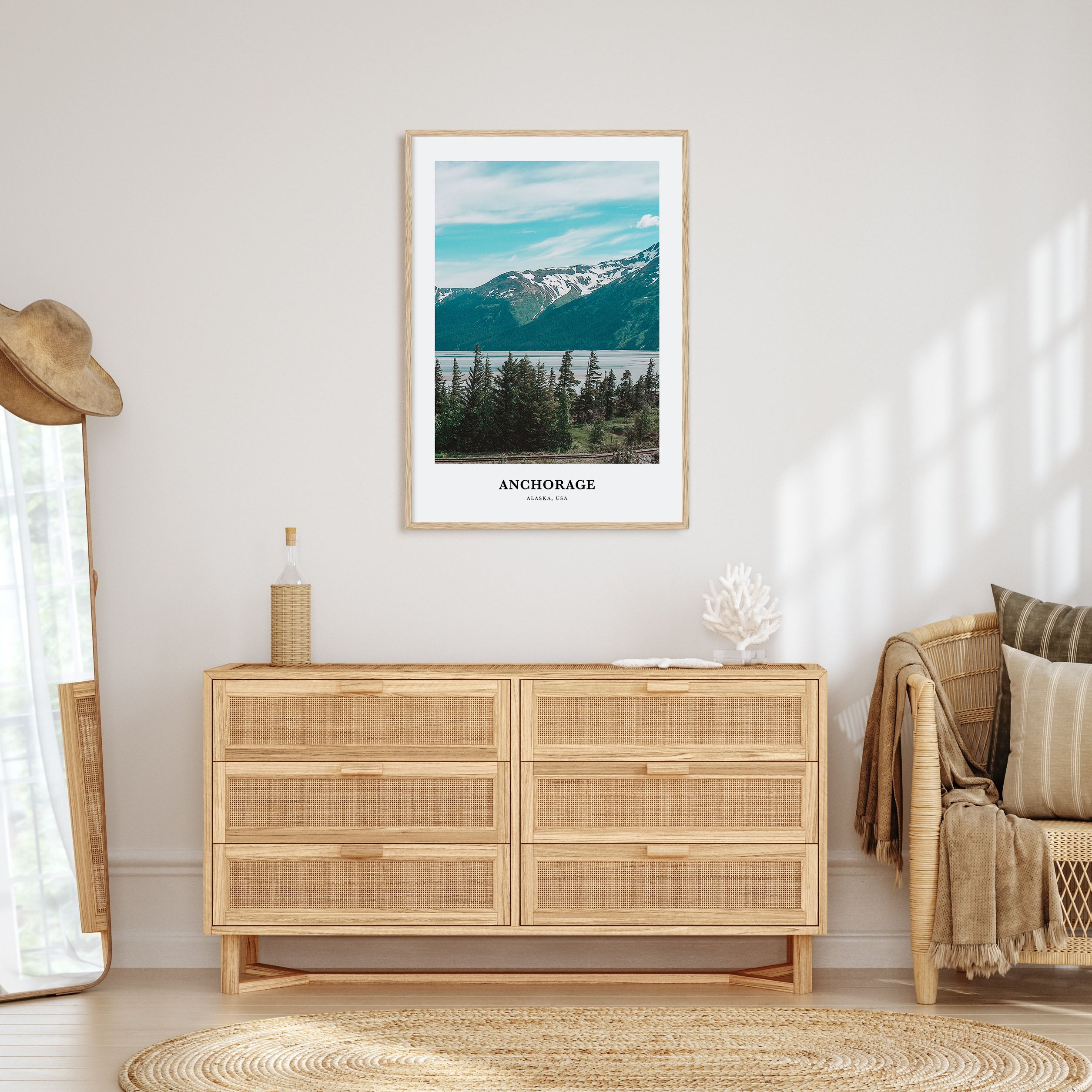 Anchorage Portrait Color Poster