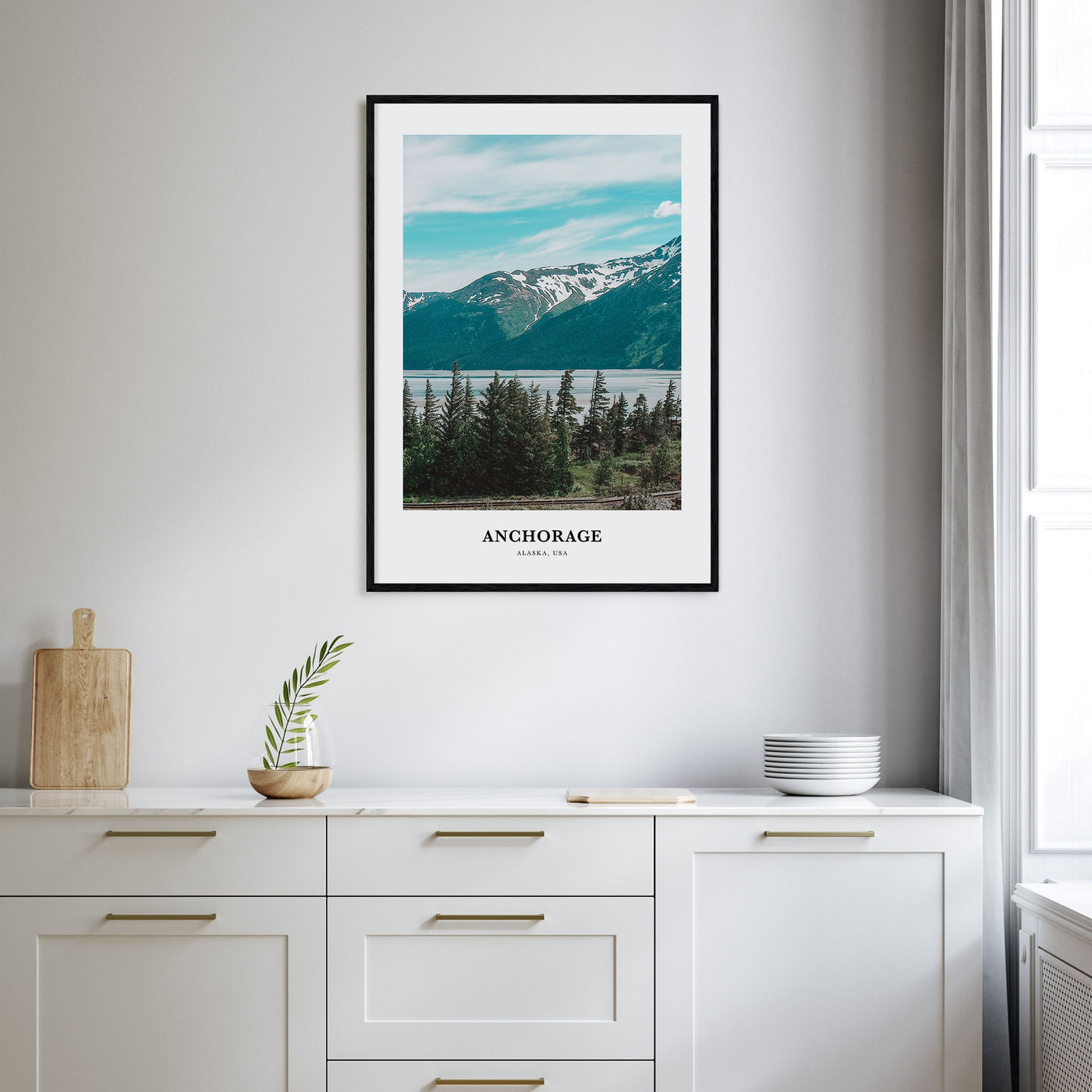 Anchorage Portrait Color Poster