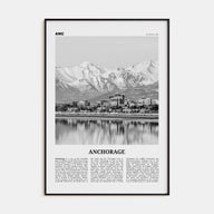 Anchorage Travel B&W Poster