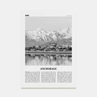Anchorage Travel B&W Poster