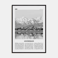 Anchorage Travel B&W Poster