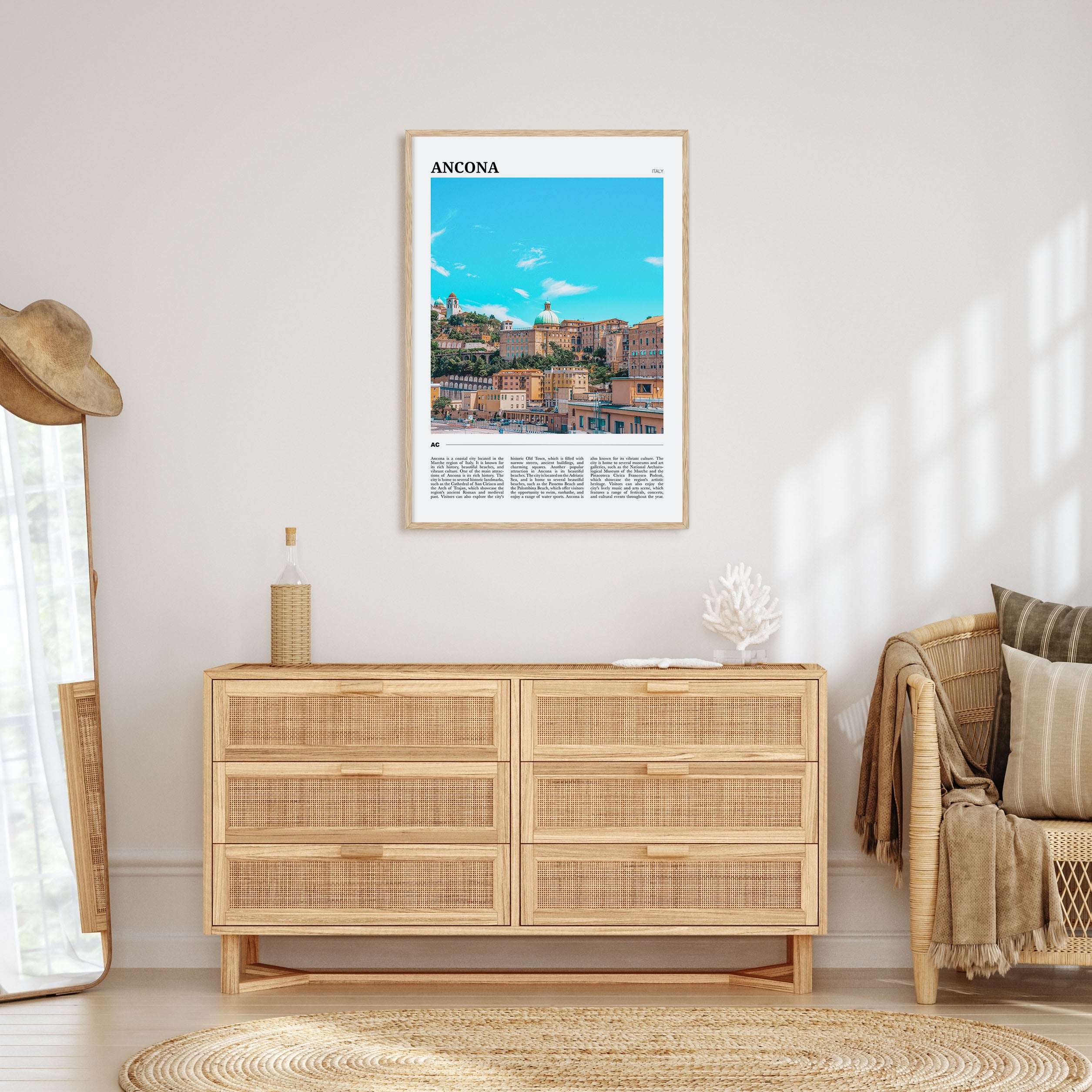 Ancona Travel Color Poster