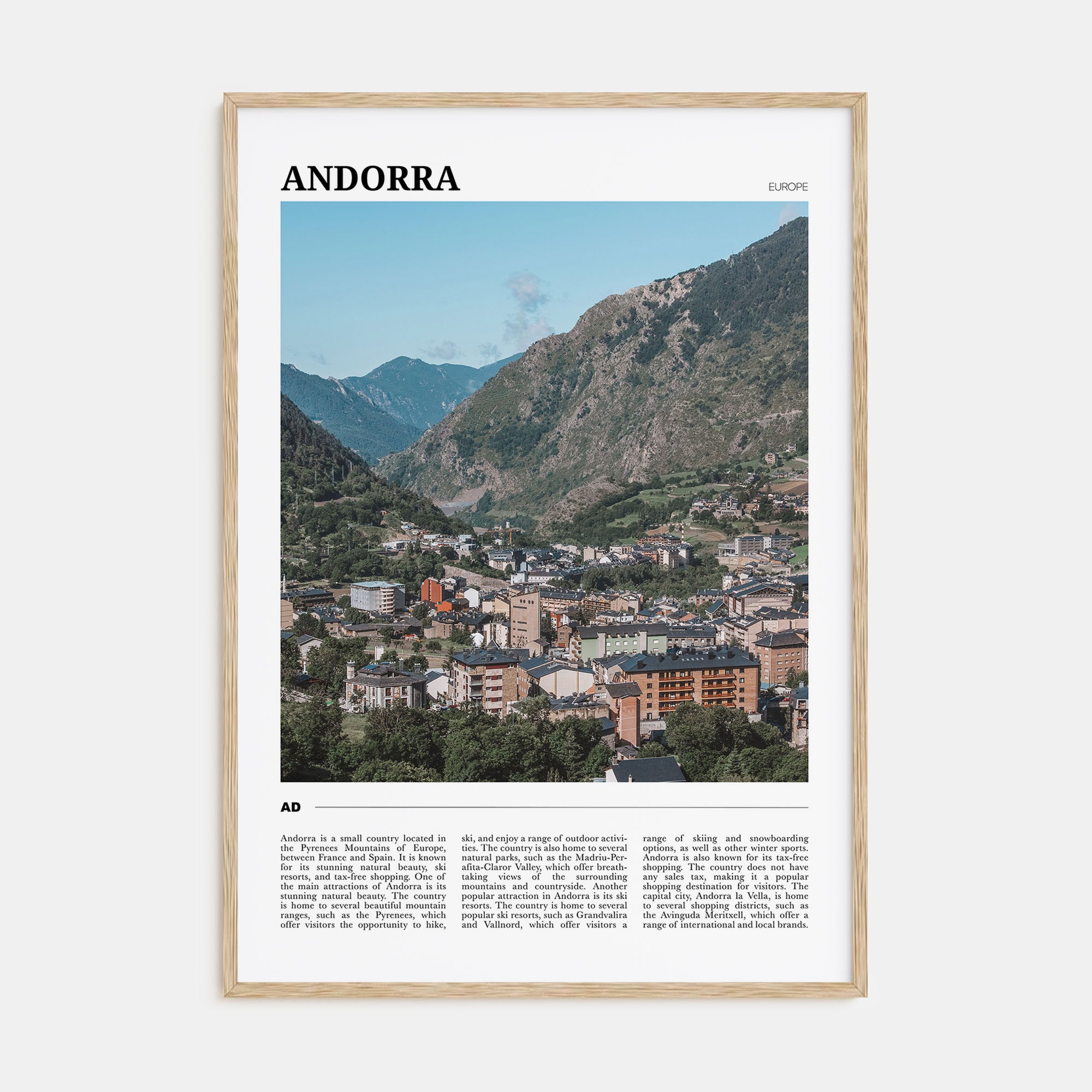 Andorra Travel Color Poster