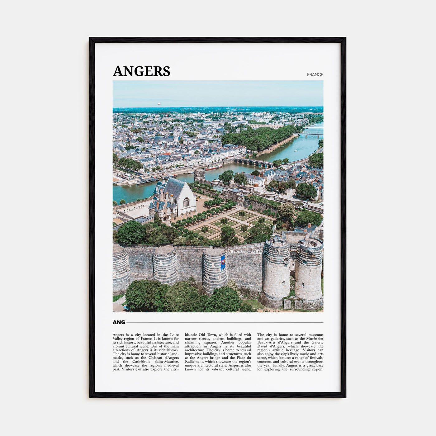 Angers Travel Color Poster