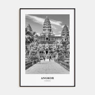 Angkor Portrait B&W Poster