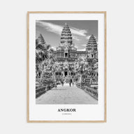 Angkor Portrait B&W Poster