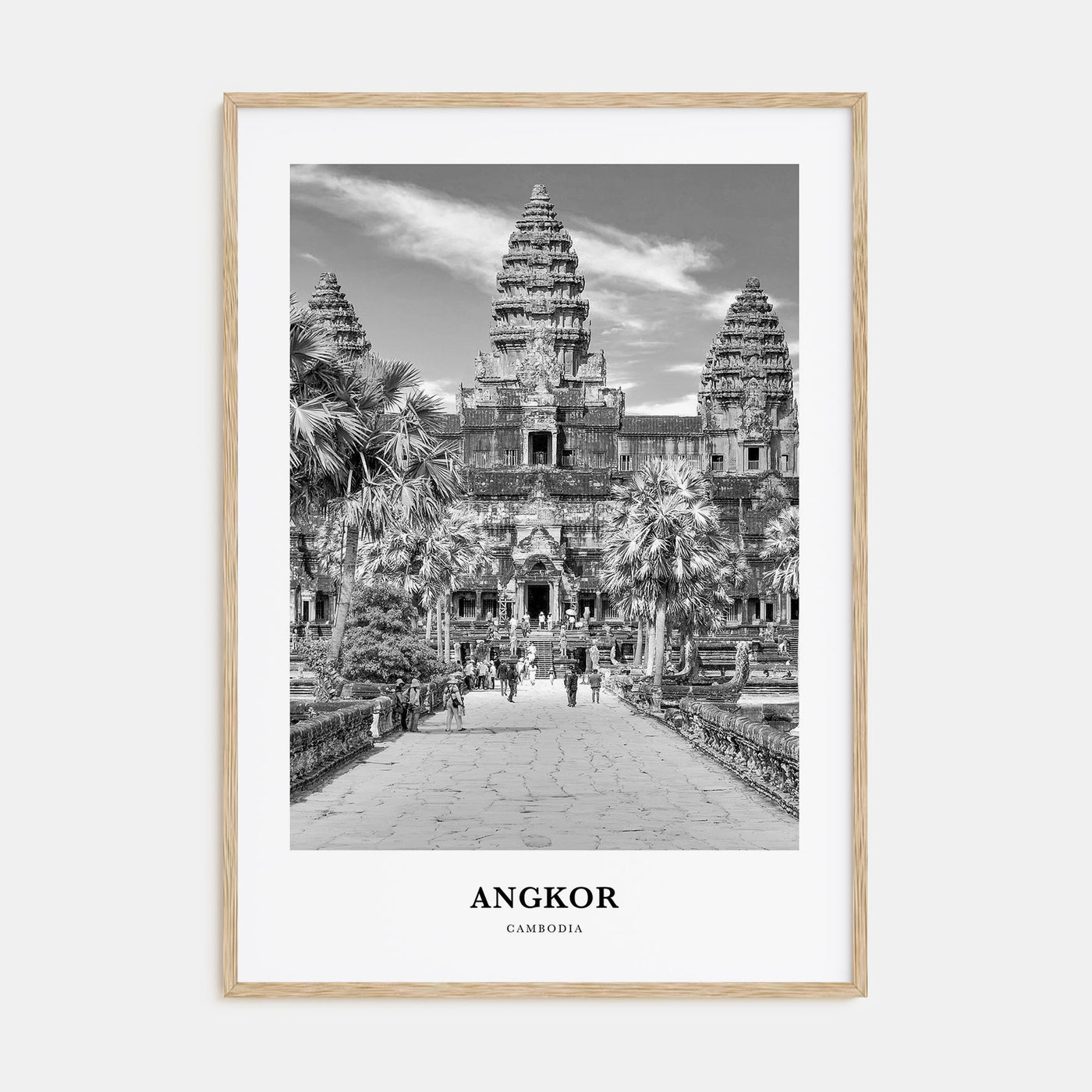 Angkor Portrait B&W Poster