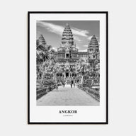Angkor Portrait B&W Poster