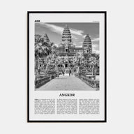 Angkor Travel B&W Poster