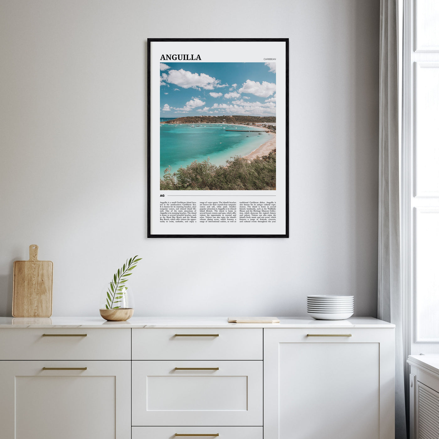 Anguilla Travel Color Poster